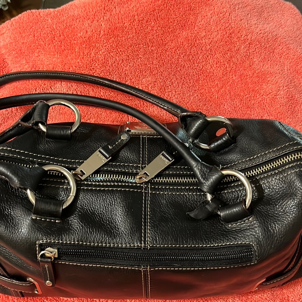 🌷TIGNANELLO Pebble Leather Satchel & Shoulder Bag